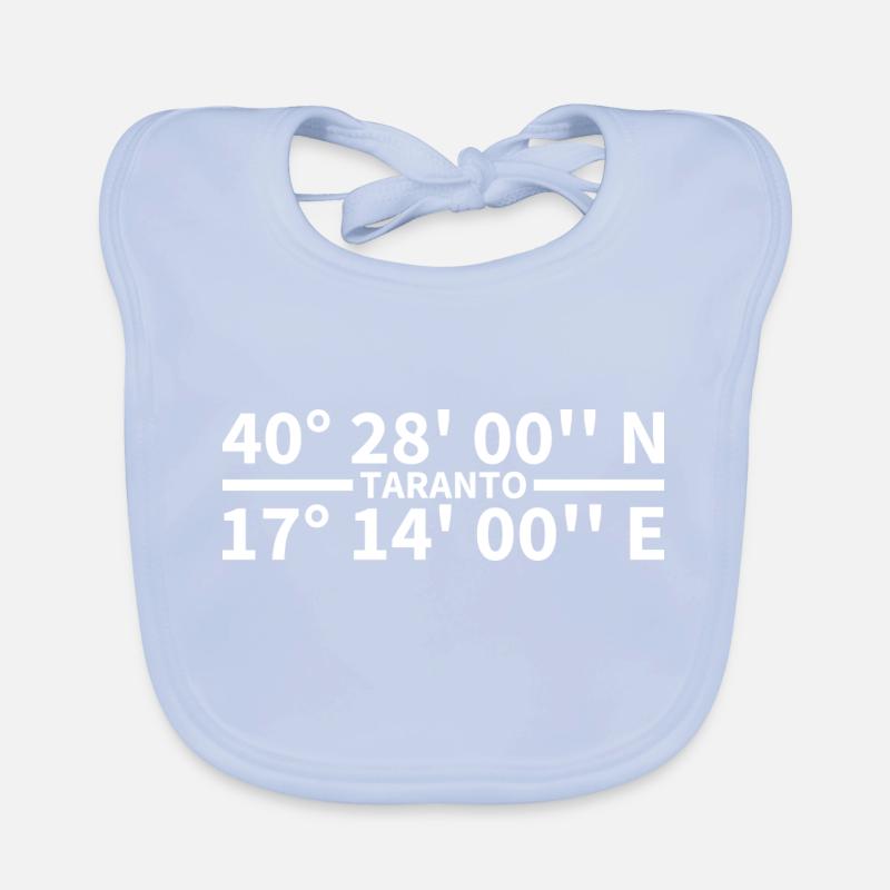 Taranto coordinates Organic Baby Bibs