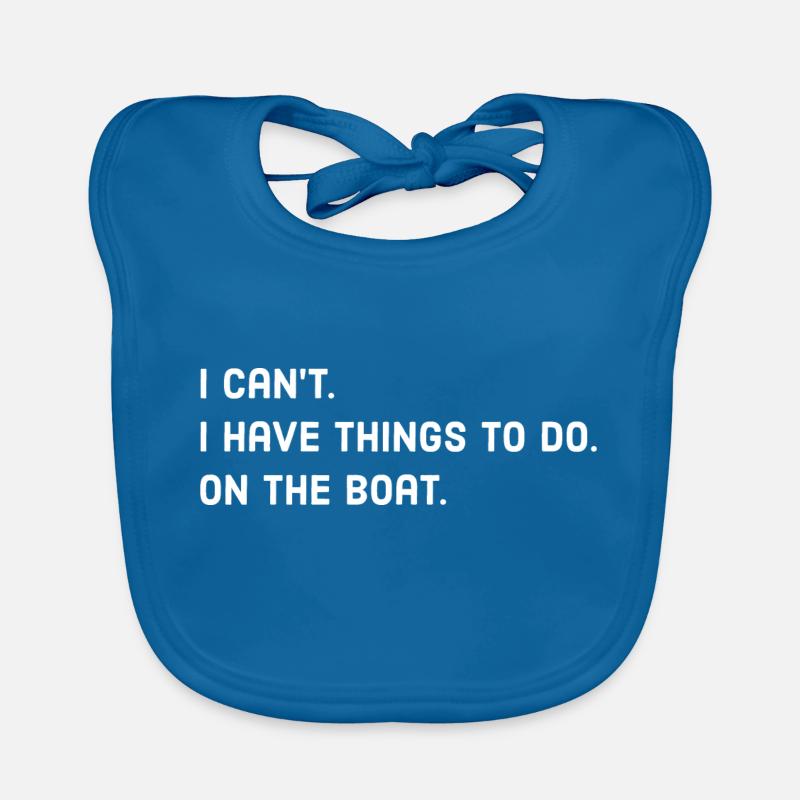 Boot - Baby Bio-Lätzchen - Pfauenblau