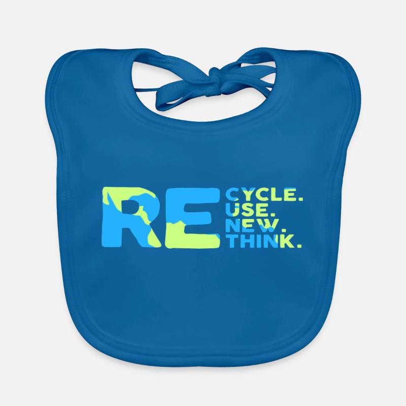 ReRecycler Réutiliser Repenser Repenser Bavoir bio Bébé