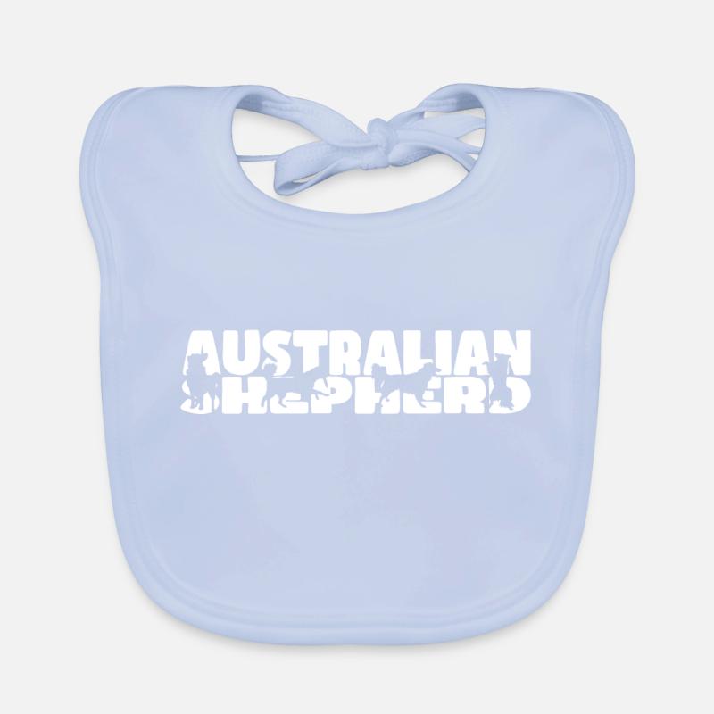 Australian Shepherd Organic Baby Bibs