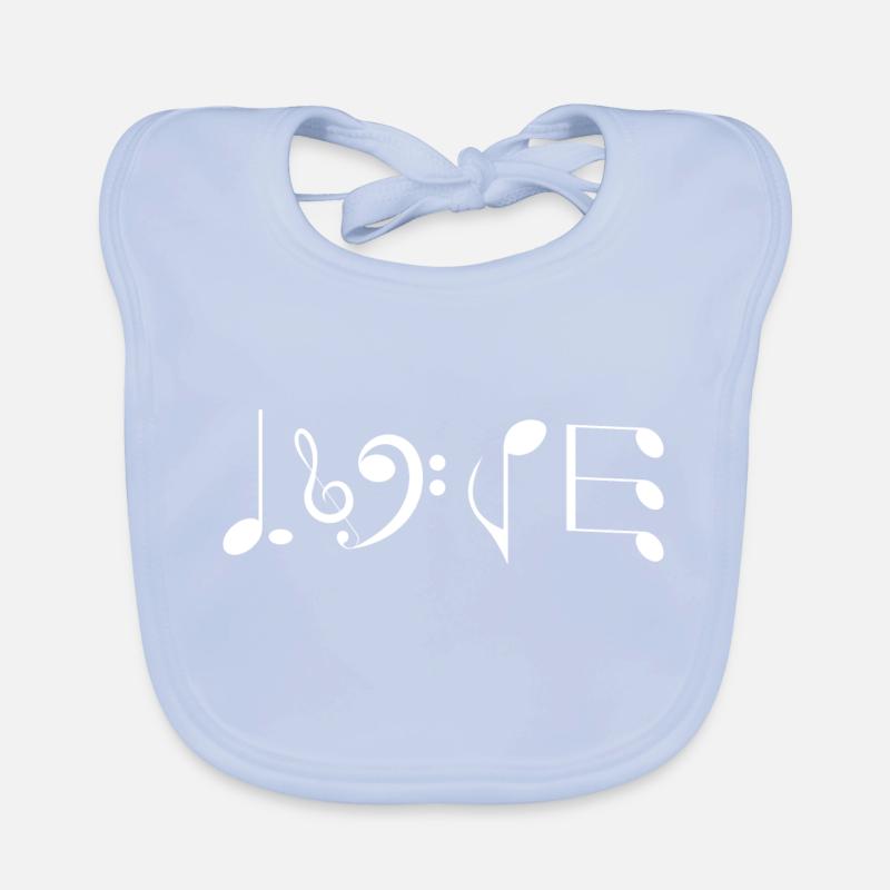 Love Music - originelle Geschenkidee Baby Bio-Lätzchen