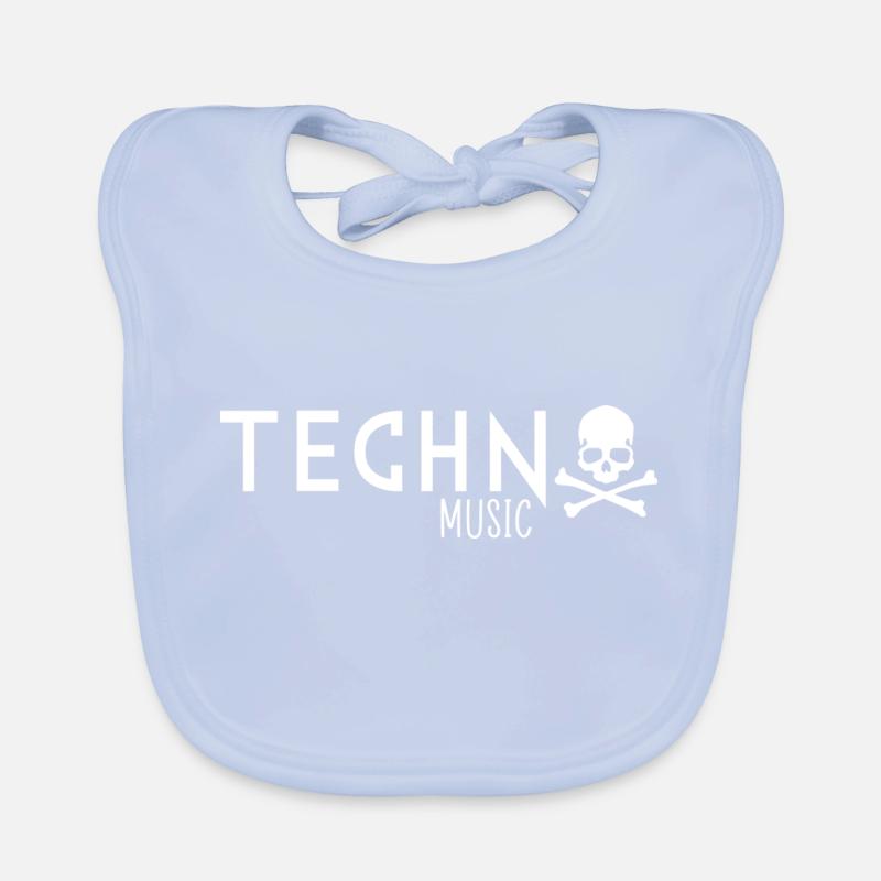 Techno music Organic Baby Bibs