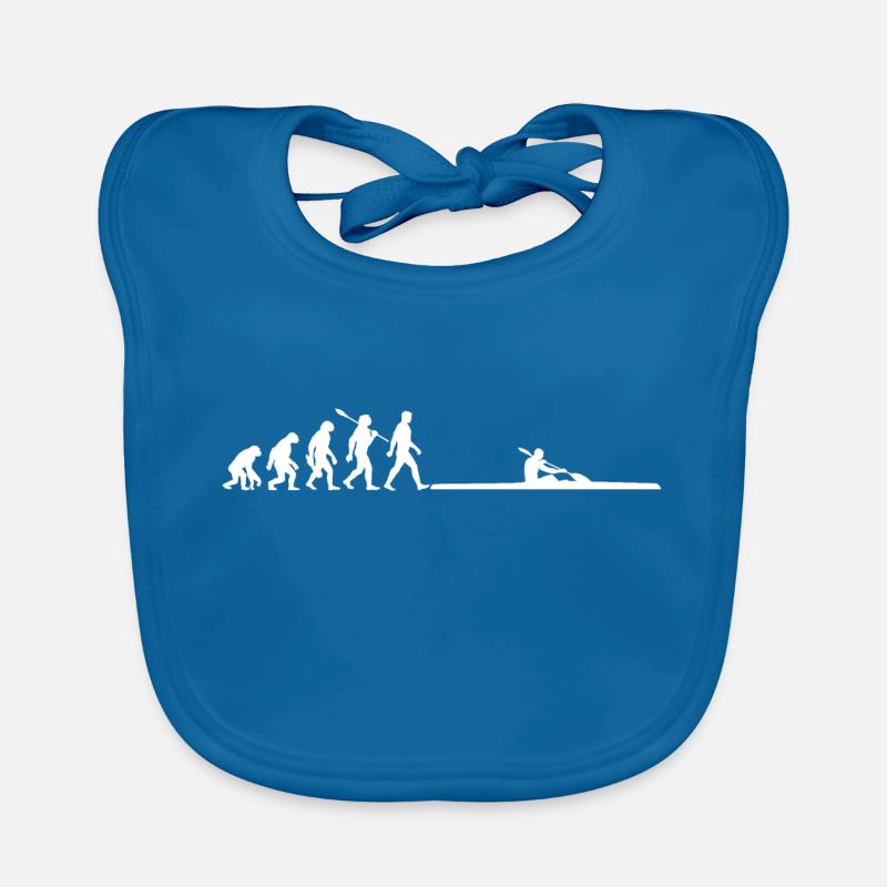 Evolution - Course de canoë - Kayak - Pagayage Bavoir bio Bébé