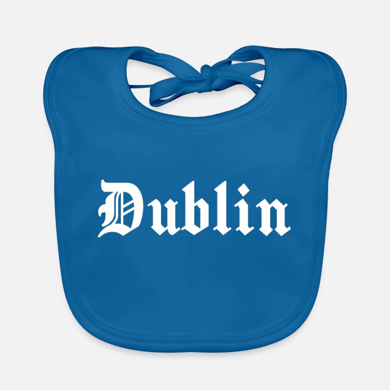 Dublin - Baby Bio-Lätzchen - Pfauenblau
