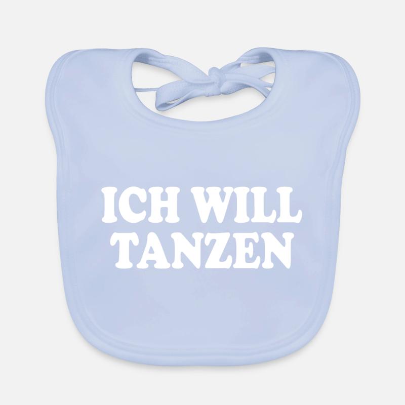 Ich will tanzen Baby Bio-Lätzchen