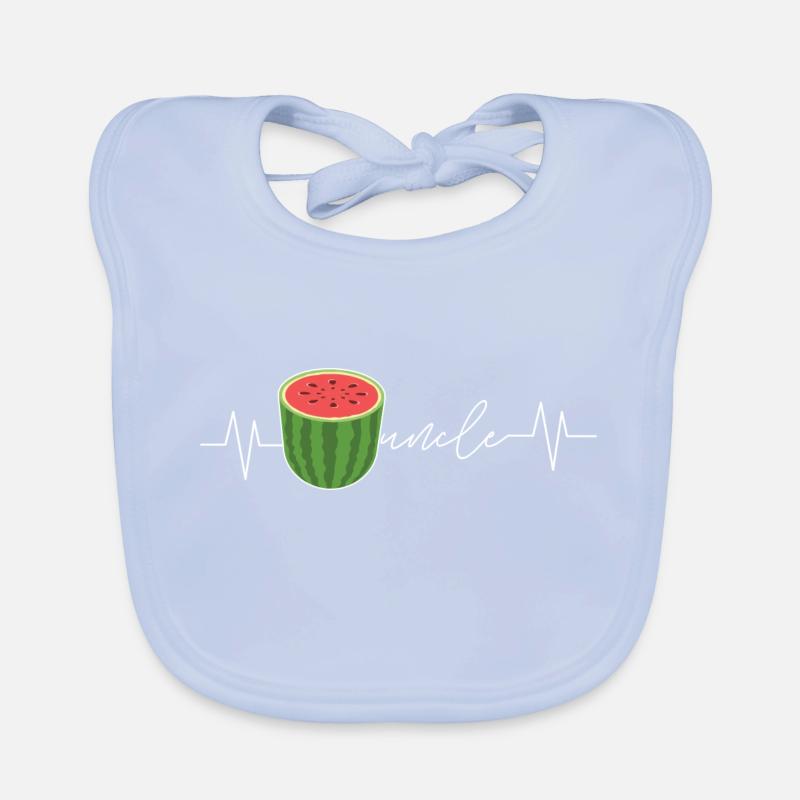 Battement de cœur pastèque Bavoir bio Bébé