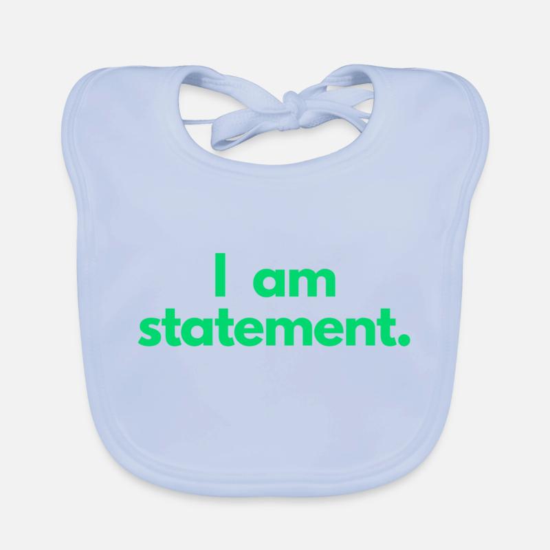 Déclaration txt vert Bavoir bio Bébé