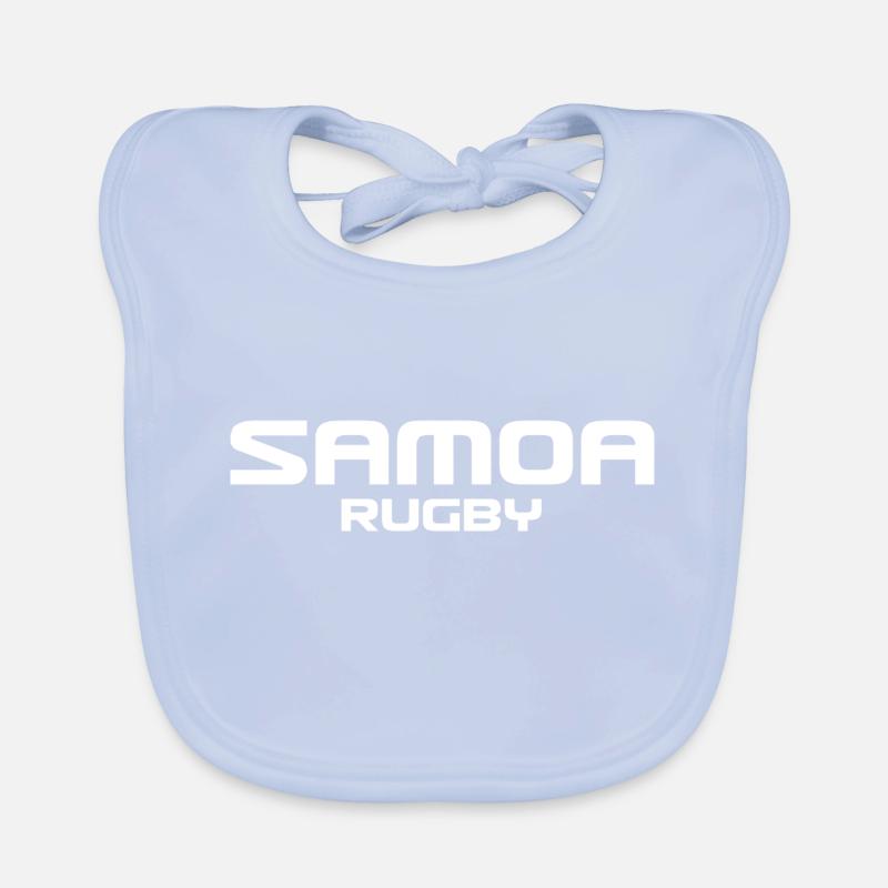 Samoa Rugby - Logo - Polynesia - South Seas Organic Baby Bibs