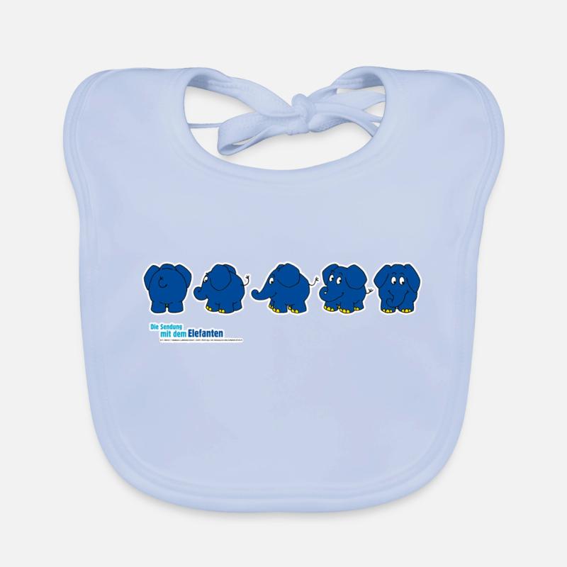 L’éléphant - Rotation Bavoir bio Bébé