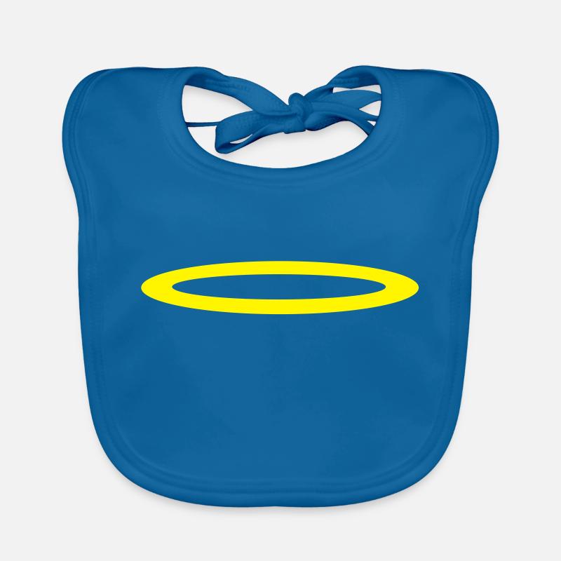aureole - Bavoir bio Bébé - bleu paon