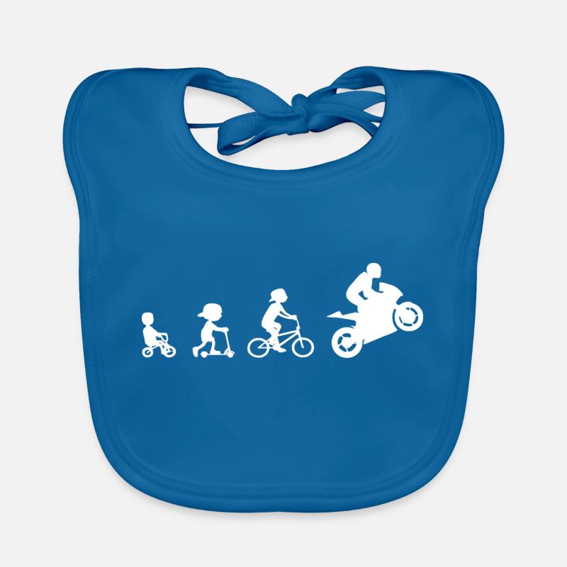 Evolution Biker Evolution Supersport 2 - Bavoir bio Bébé - bleu paon