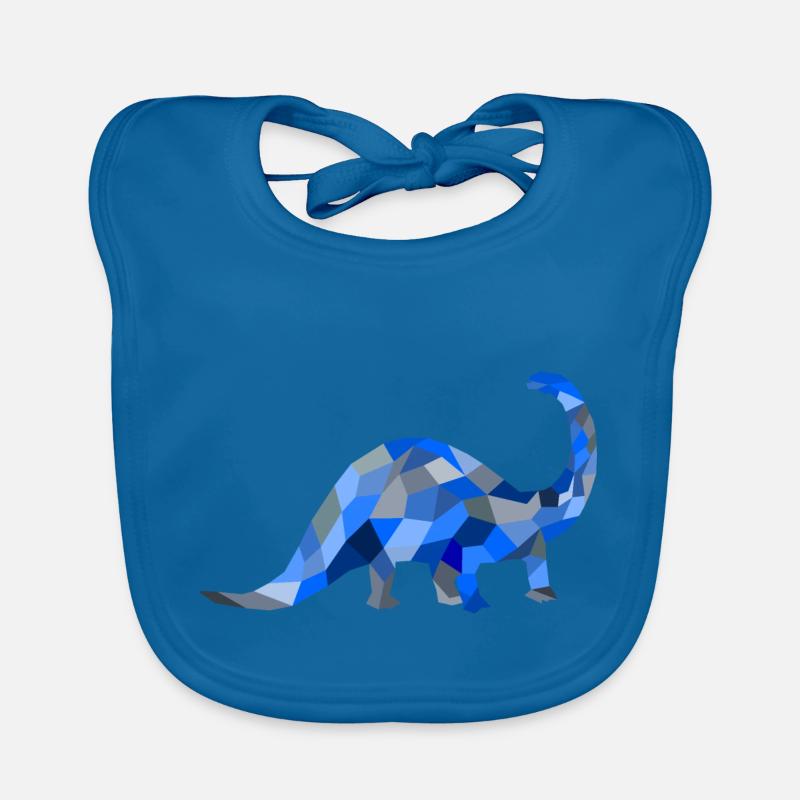 Blue dinosaur Organic Baby Bibs