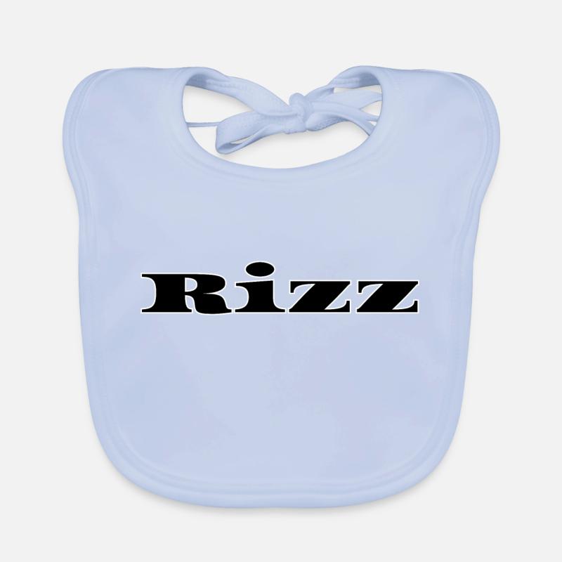 Modern Rizz Black Design Organic Baby Bibs