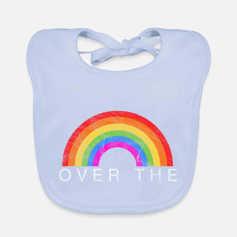 Rainbow logo Organic Baby Bibs