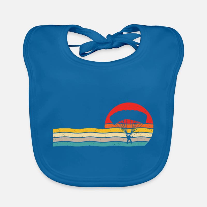Fallschirmspringen retro fallschirm Baby Bio-Lätzchen