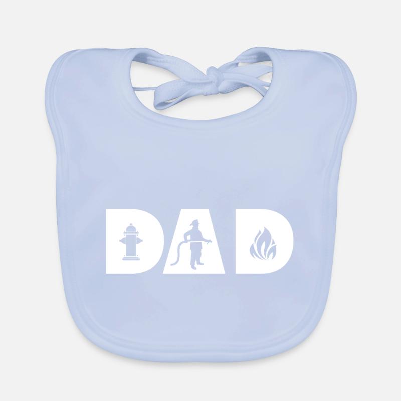 Pompier Père Papa Bavoir bio Bébé