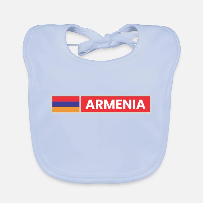 Armenia Flag Organic Baby Bibs