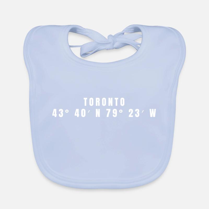 Toronto, Canada Coordinates Organic Baby Bibs
