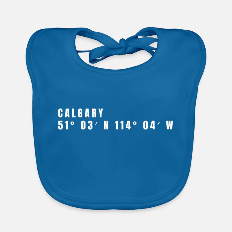 Coordonnées de Calgary, Canada Bavoir bio Bébé