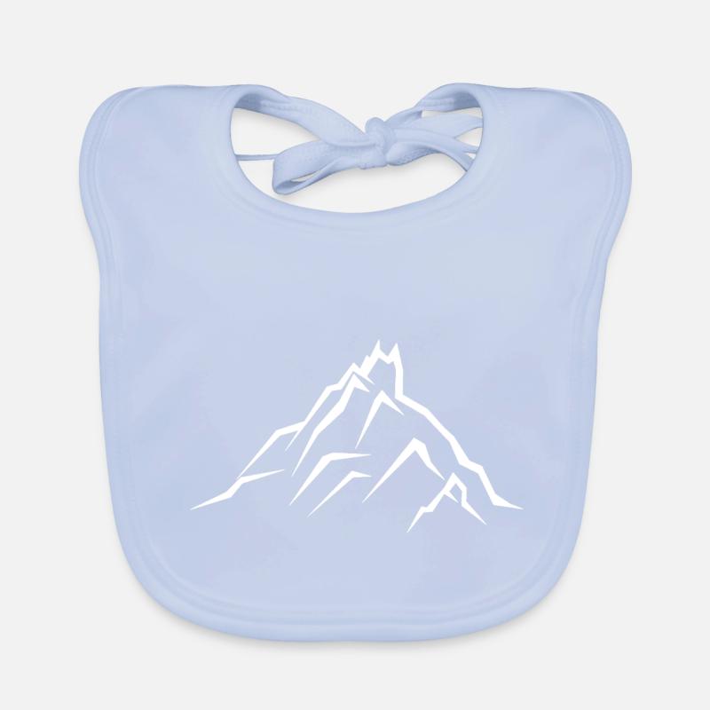 Mountains Alps Mountaineering Organic Baby Bibs