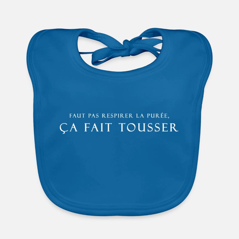 faut pas respirer la purée Bavoir bio Bébé