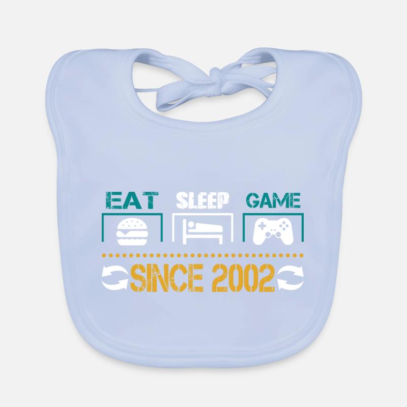 Eat, Sleep, Game, Repeat, Controller, since 2002 Bavoir bio Bébé