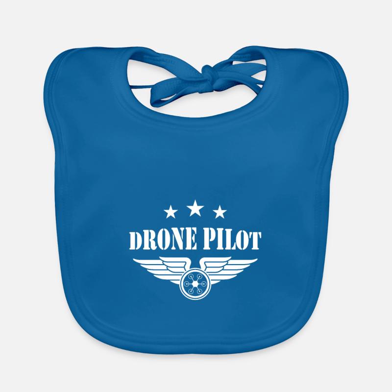 Drone Pilot Organic Baby Bibs