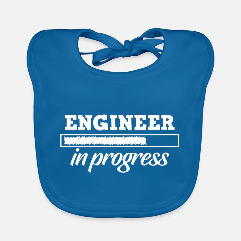 Engineer In Progress - engineer graduate student Organic Baby Bibs