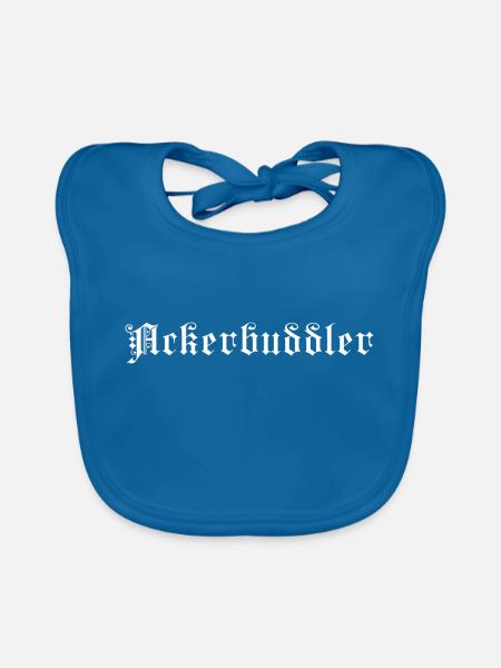 Ackerbuddler (Sondengänger) - Baby Bio-Lätzchen - Pfauenblau