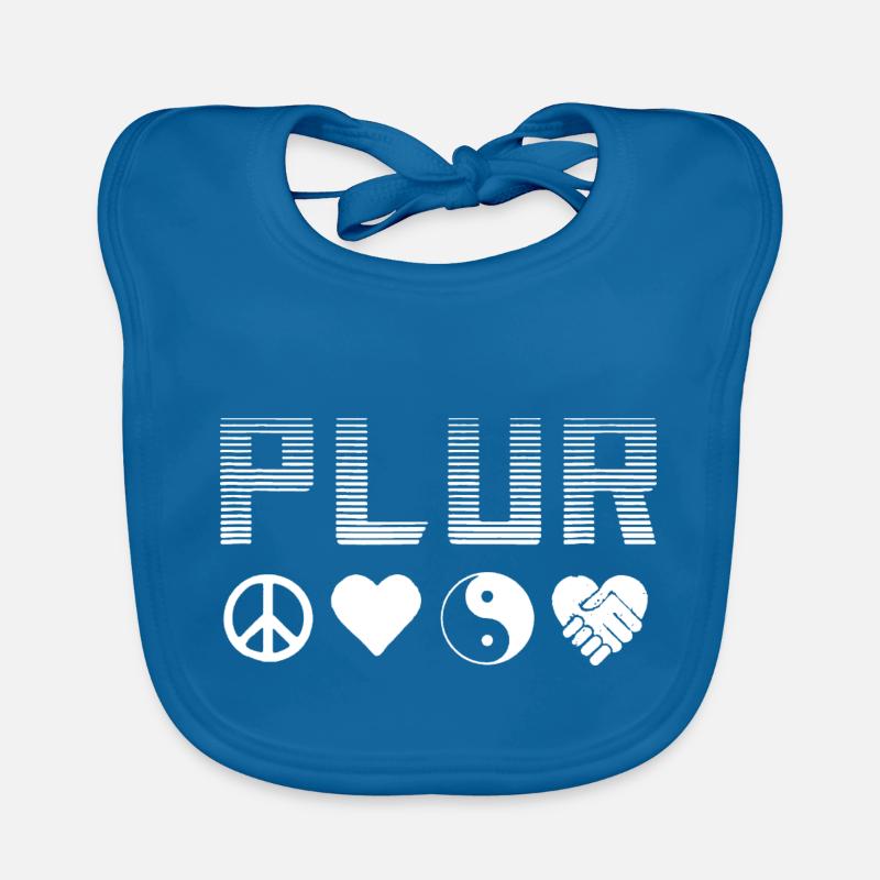 Peace Love Unity Plur PLUR Marker Combo Organic Baby Bibs
