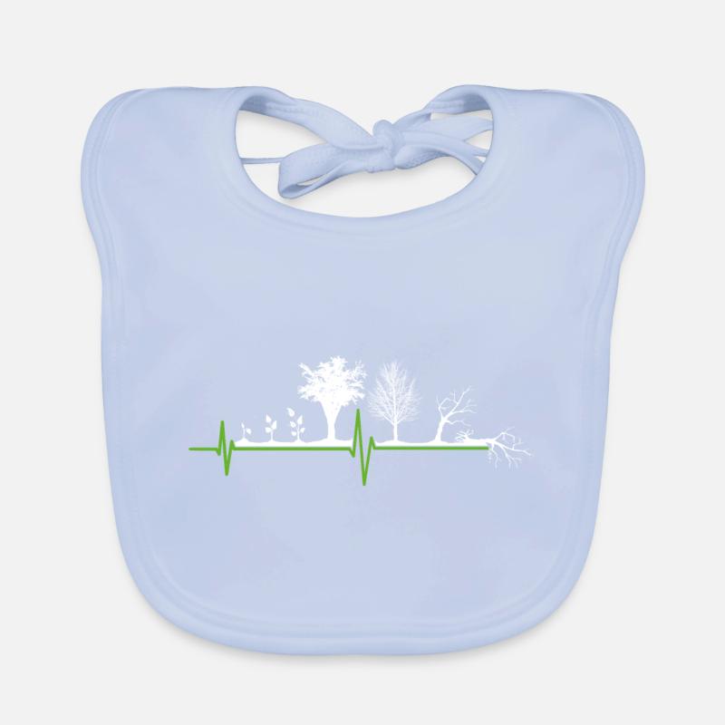 Plant Tree Evolution Garden Herzschalg Organic Baby Bibs