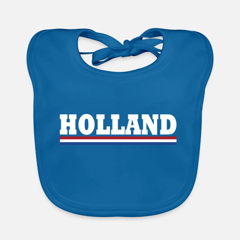 Drapeau de la Hollande Bavoir bio Bébé