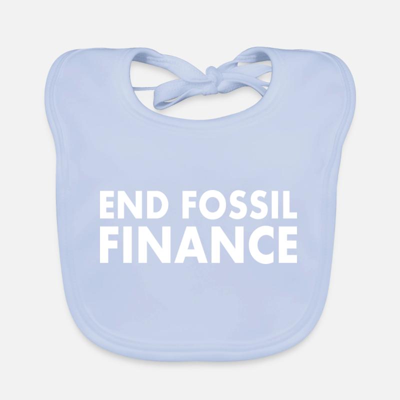 end fossil finance Organic Baby Bibs
