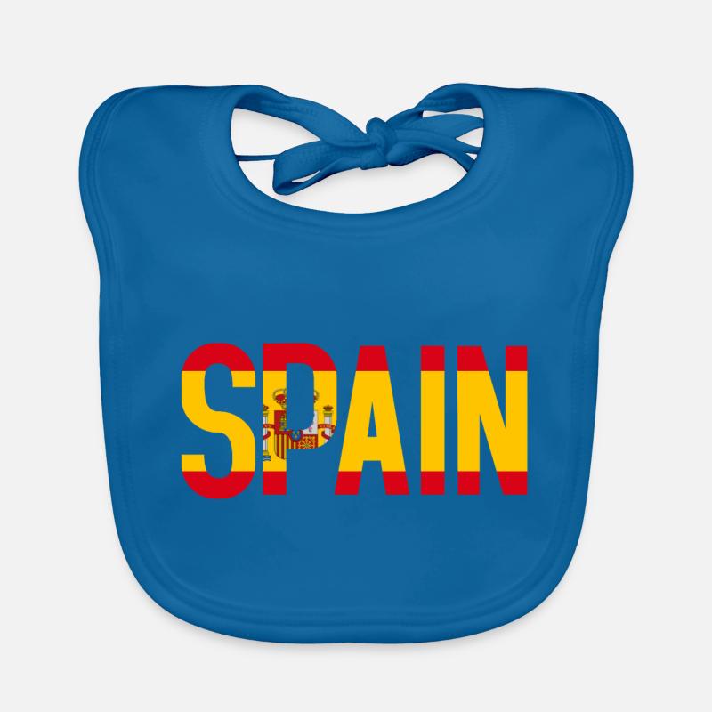 Lettering Spain Organic Baby Bibs
