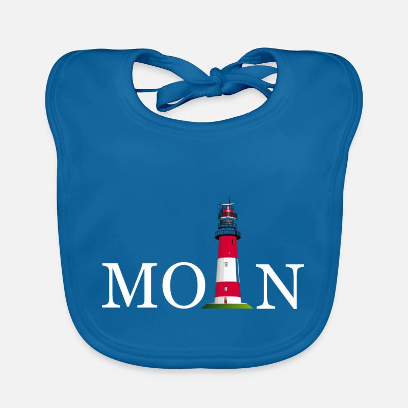 Moin Leuchtturm Baby Bio-Lätzchen