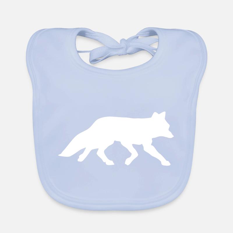 fuchs silhouette Baby Bio-Lätzchen