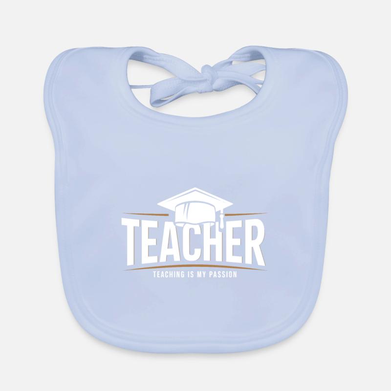 Lehrer Lehrerin Teacher Schüler Schule Beruf Baby Bio-Lätzchen