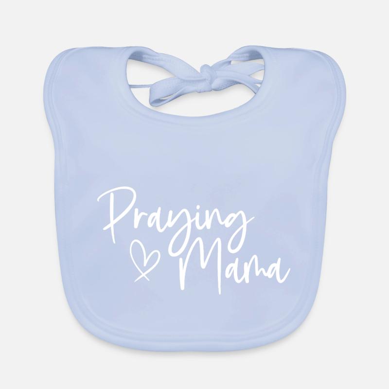 Praying Mama Expression sincère pour les mamans dévouées Bavoir bio Bébé