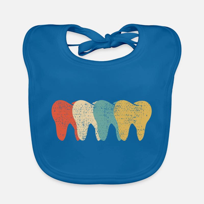 Dentiste Dentiste Dentistes Dentistes - Bavoir bio Bébé - bleu paon