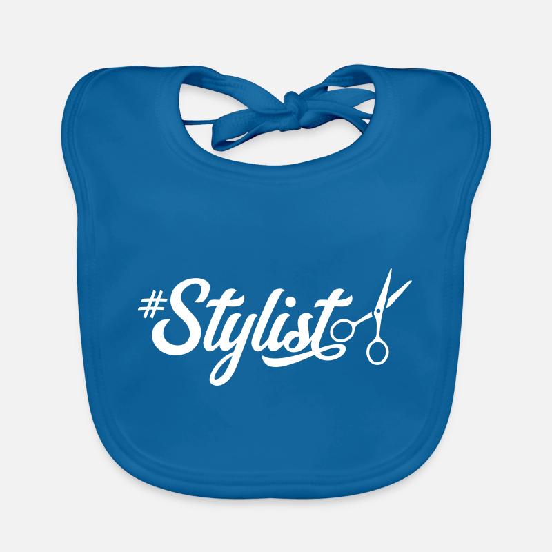 ciseaux styliste hashtag Bavoir bio Bébé