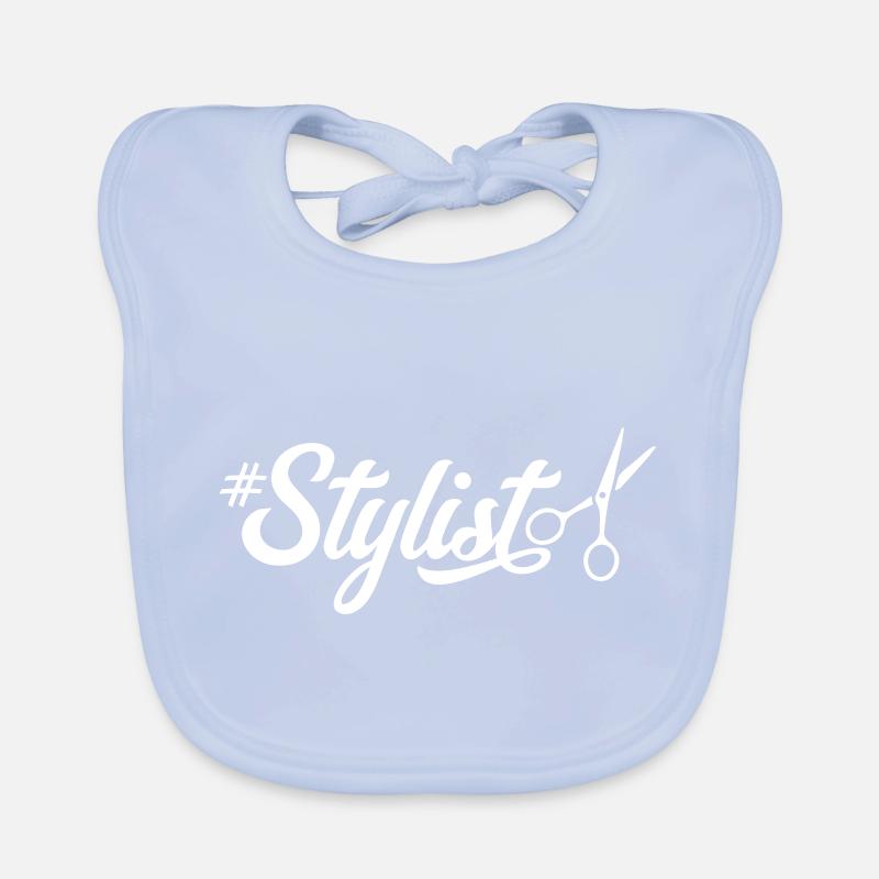 ciseaux styliste hashtag Bavoir bio Bébé