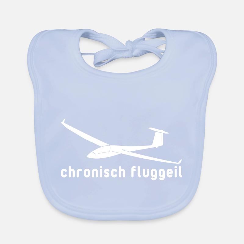 chronic glider pilot insane glider Organic Baby Bibs