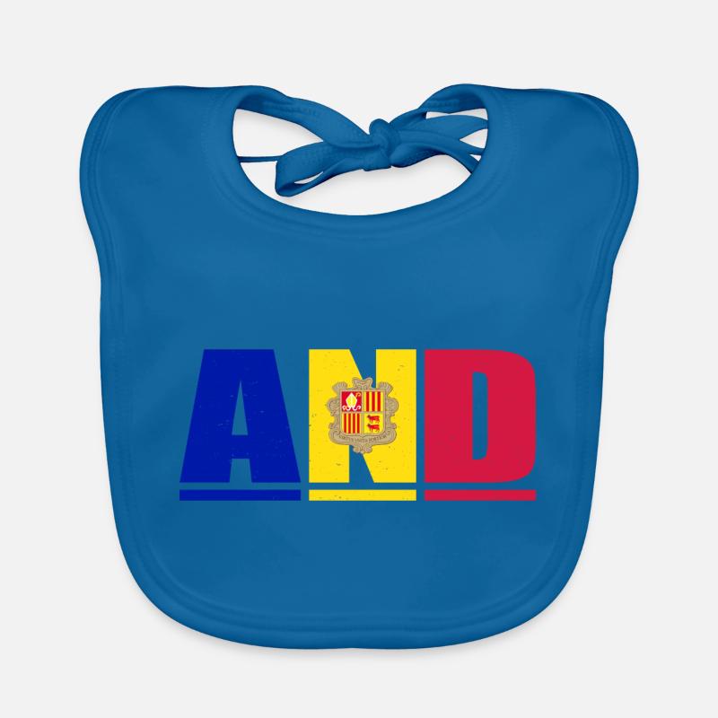 Andorre Graphique Bavoir bio Bébé