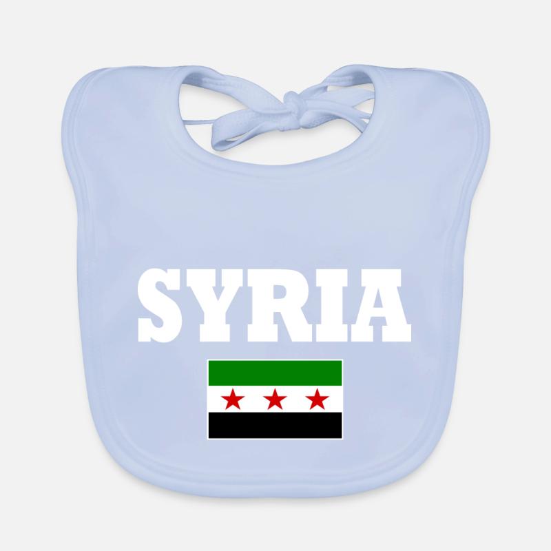 Drapeau de la Syrie Bavoir bio Bébé