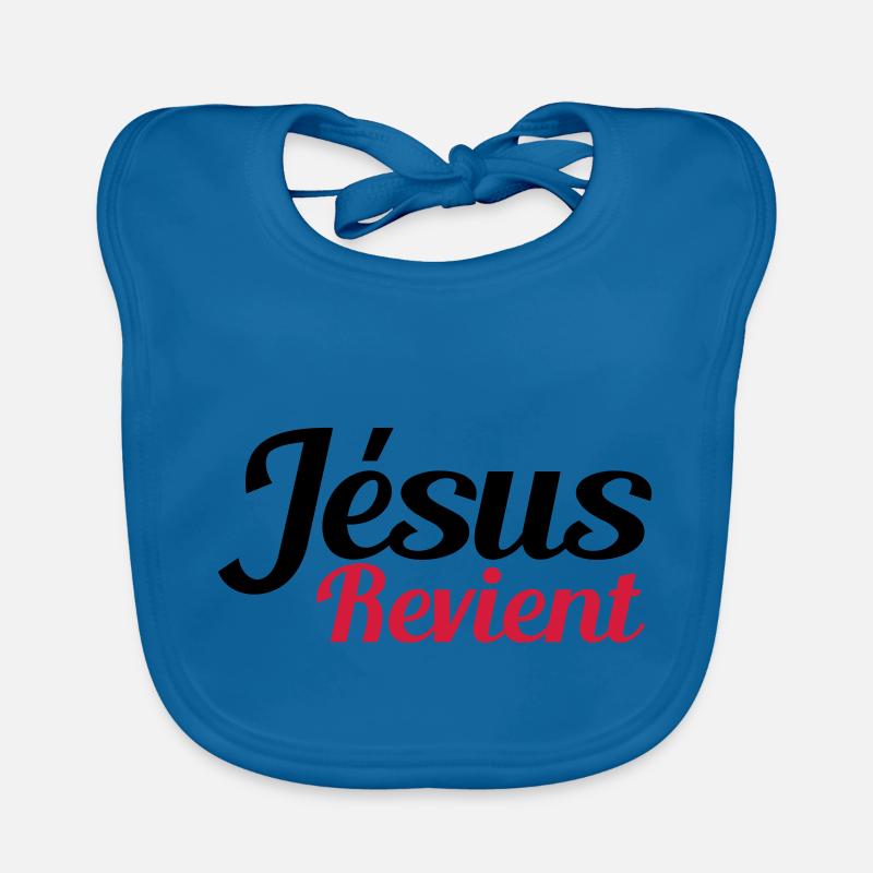 Jesus comes back Organic Baby Bibs
