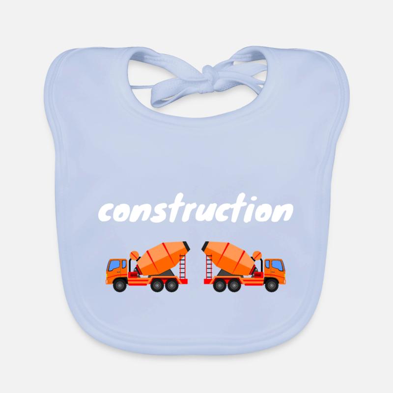 construction worker Organic Baby Bibs