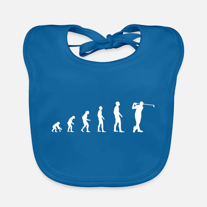 Golf - Evolution - Bavoir bio Bébé - bleu paon