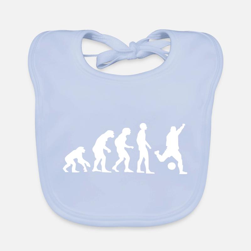 Fußball Evolution Baby Bio-Lätzchen