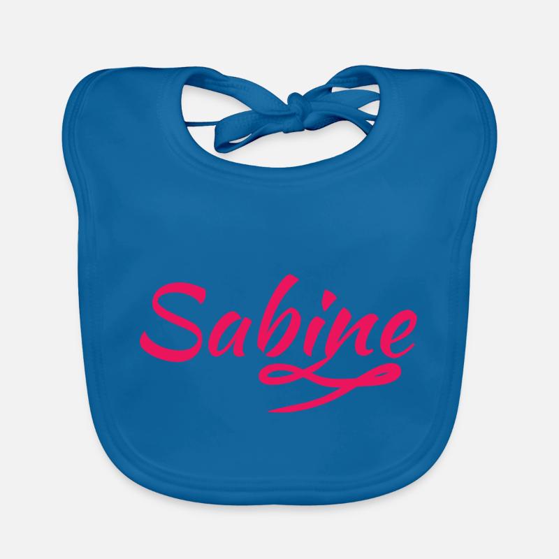 Sabine - Baby Bio-Lätzchen - Pfauenblau