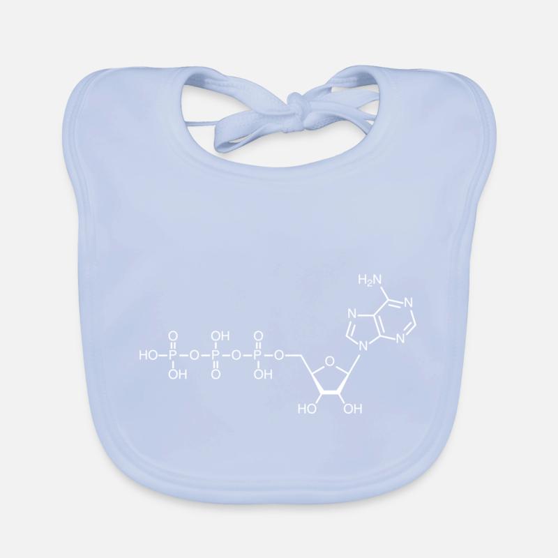 ATP - adénosine triphosphate - blanc Bavoir bio Bébé